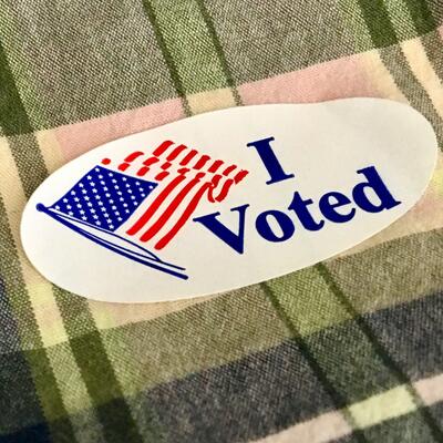 An I Voted sticker