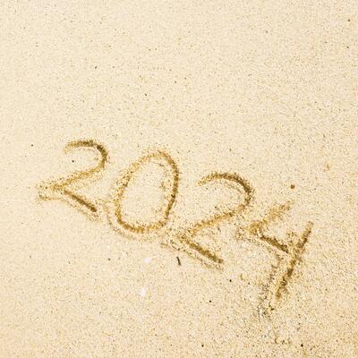 2024 written in the sand